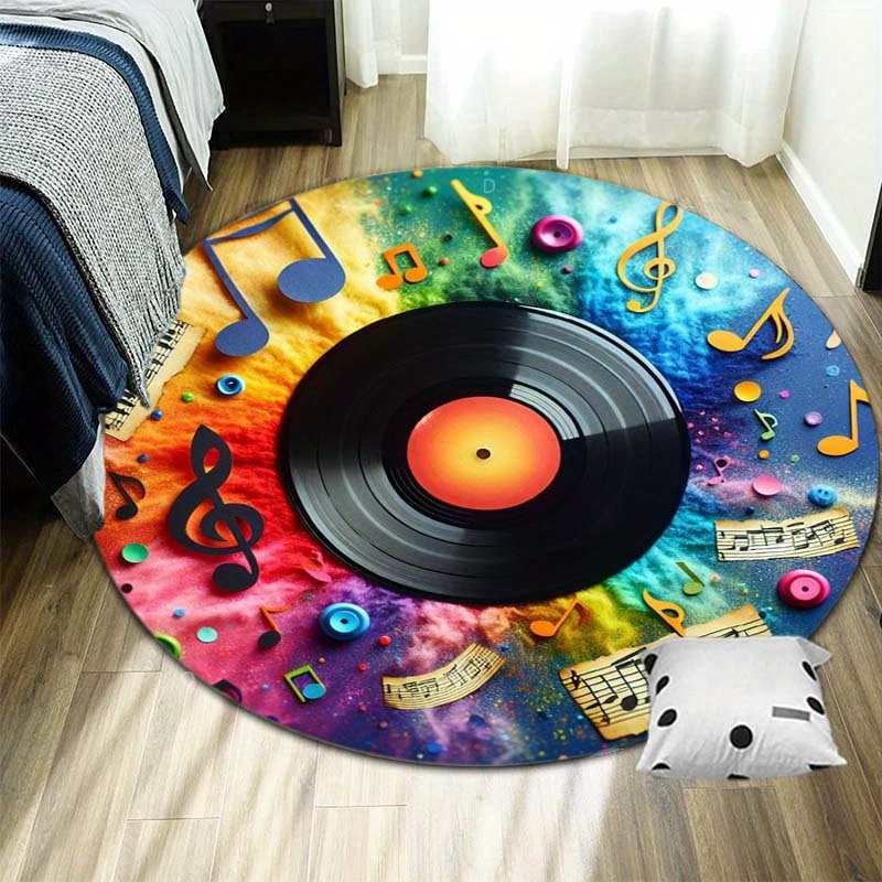 Commercial Vinyl Printing Machine - Rainbow Galaxy Vinyl Record Musical Note