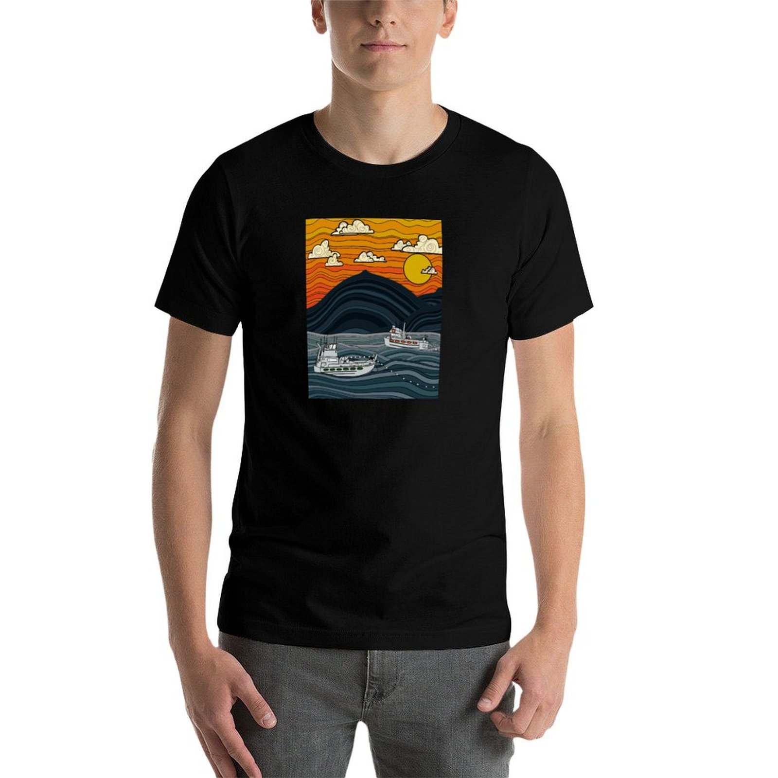 Commercial Fishing T-Shirt ani - Commercial Shirt Printing review and price