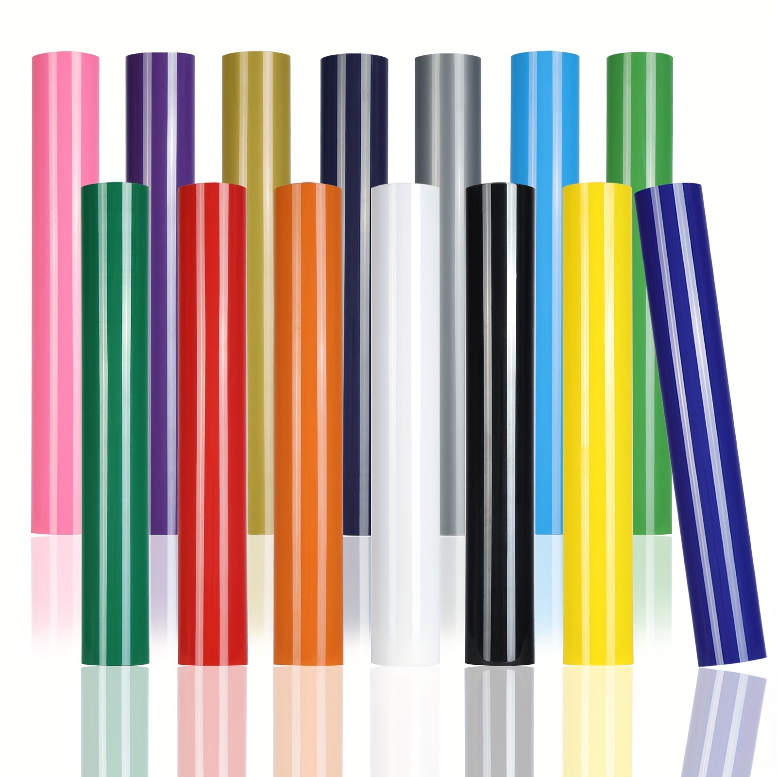 4 color 8 rolls HTV WithSticky - Heat Transfer Vinyl Roll review and price