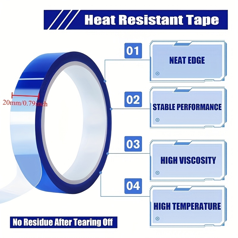 YITAPE 4PCS Blue Heat Transfer - Heat Transfer Vinyl Roll review and price