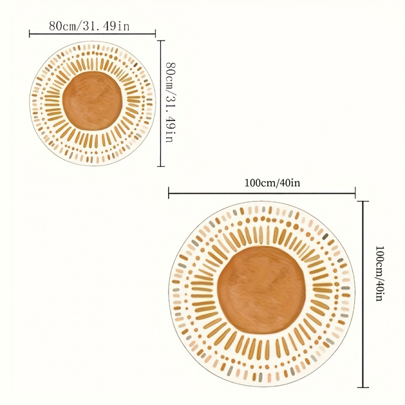 VIKAMA Boho Sunburst Round Are - Commercial Printing Products review and price