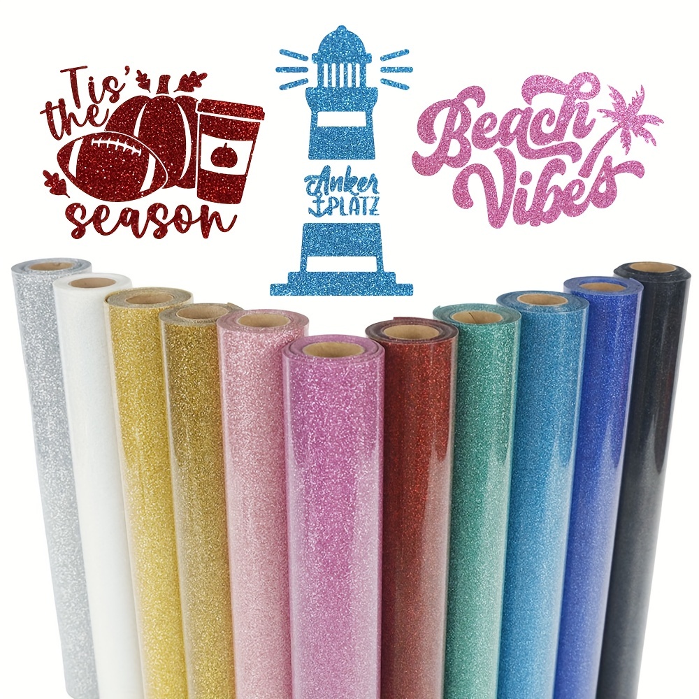 1 Pack, Glitter HTV Heat Trans - Heat Transfer Vinyl Roll review and price