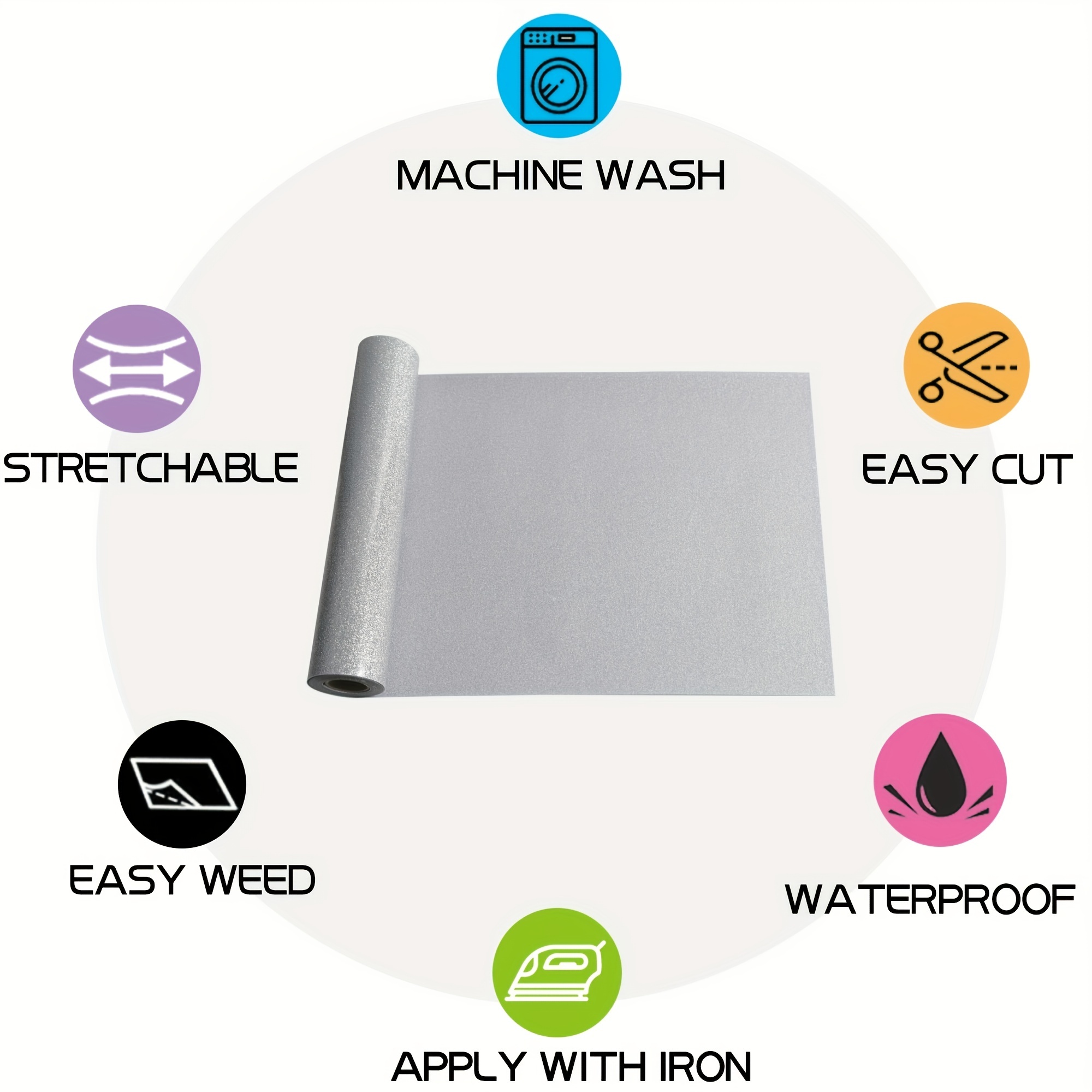 1 Pack, Glitter HTV Heat Trans - Heat Transfer Vinyl Roll review and price