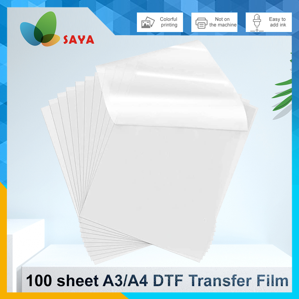 50/100 Pcs DTF Film A3/A4 Doub - Heat Transfer Vinyl Roll review and price