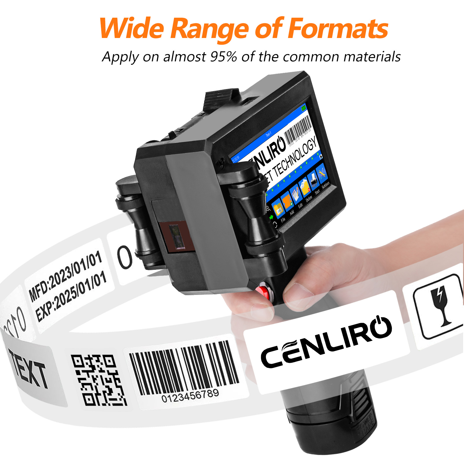 Cenliro CL20B 25.4mm TIJ Handh - Commercial Book Printing Machines review and price